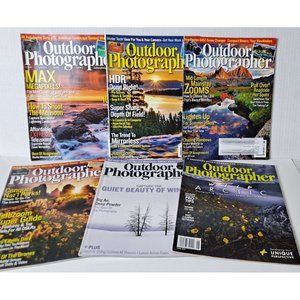 Outdoor Photographer Professional and Amateur Magazine LOT of 6 | 2013-2019